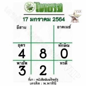 หวยไทยรัฐ-17-1-64