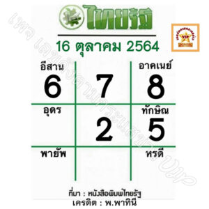 หวยไทยรัฐ-16-10-64