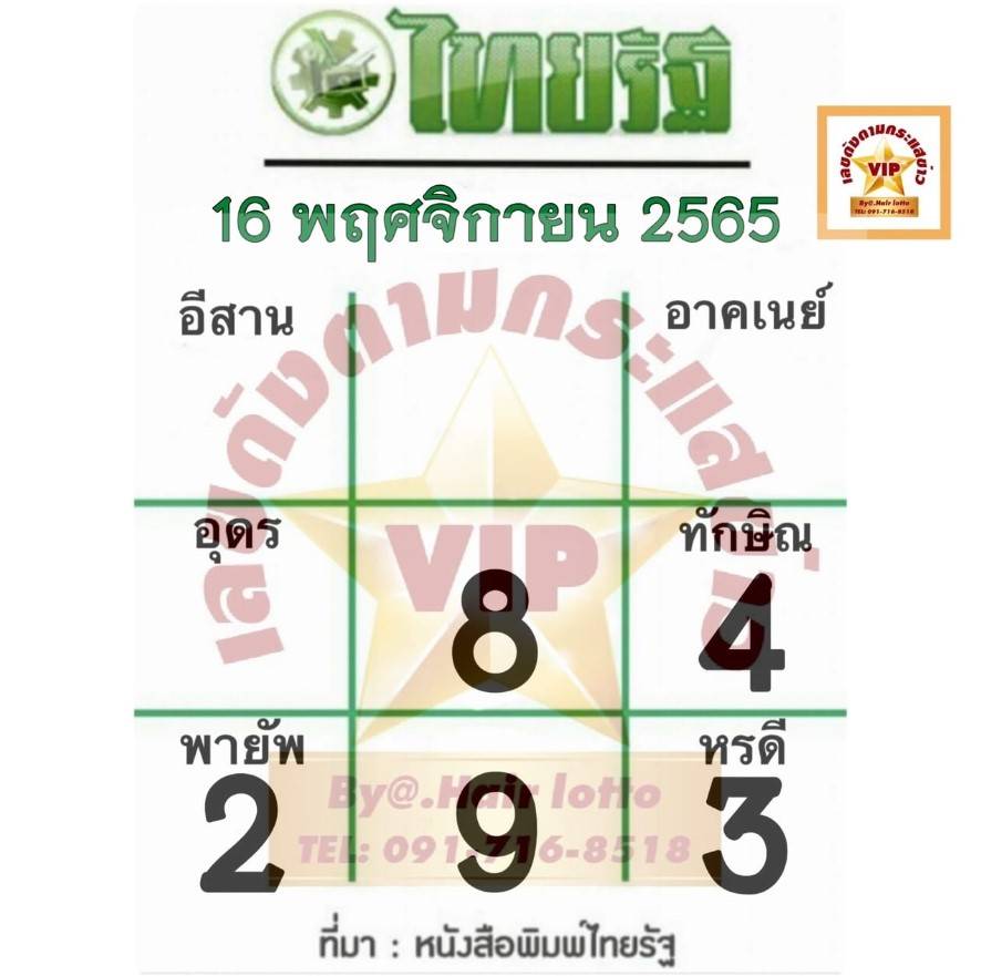 หวยไทยรัฐ-16-11-65